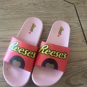 Reese's Pink Slide Sandals
